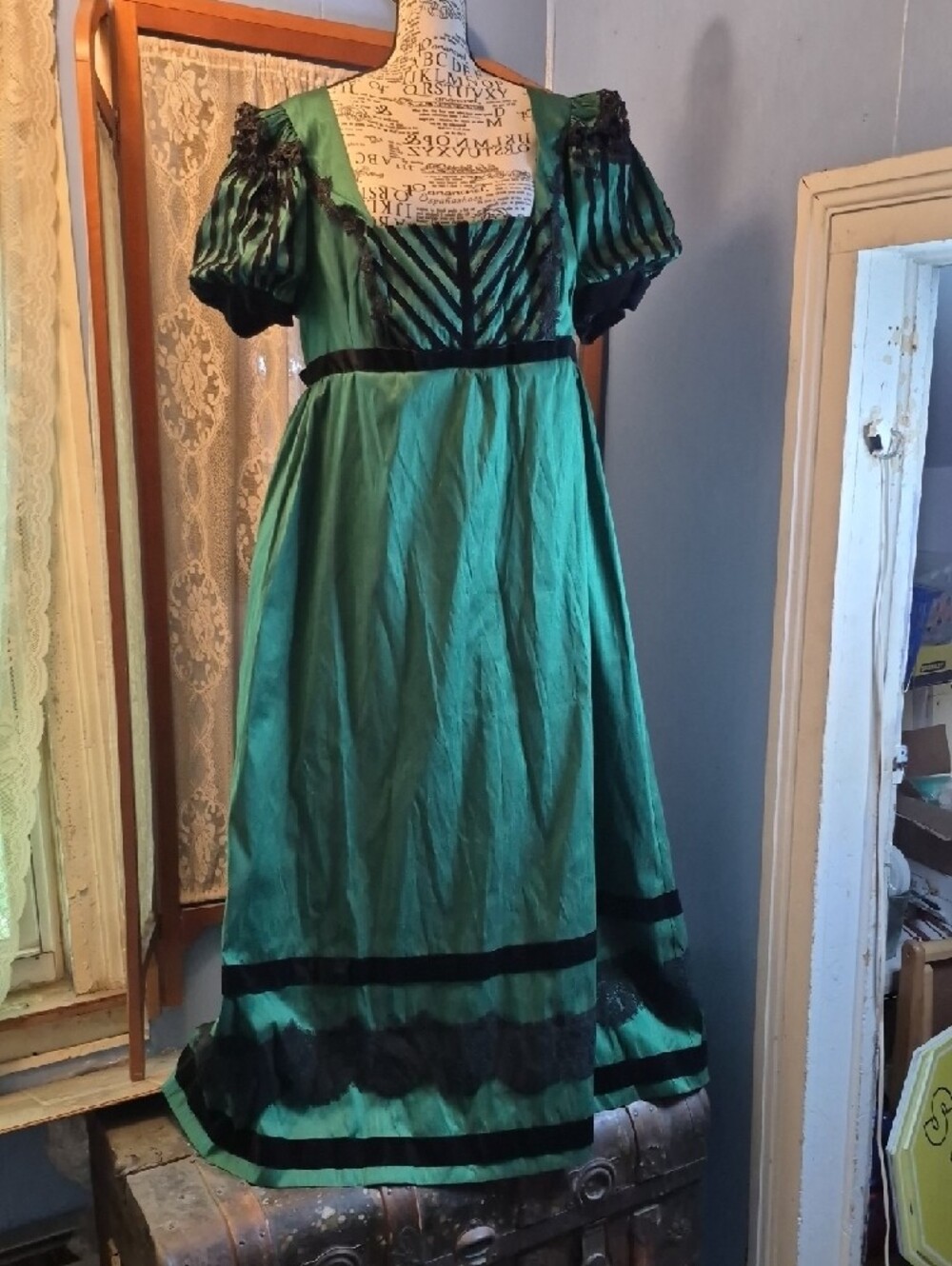 Recollections Light Emerald Titanic Style Woman's Dress XL